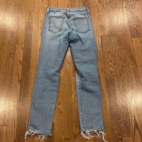 Just Black distressed skinny jean with raw hem size 28 - Picture 5 of 7